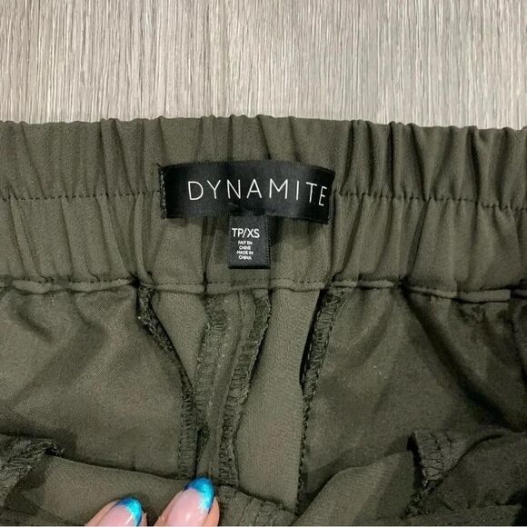 3/$25 Dynamite  Dress Jogger Trousers Olive Green  Size xsmall - Picture 9 of 15